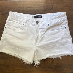 Kut from the Kloth White Jean Shorts